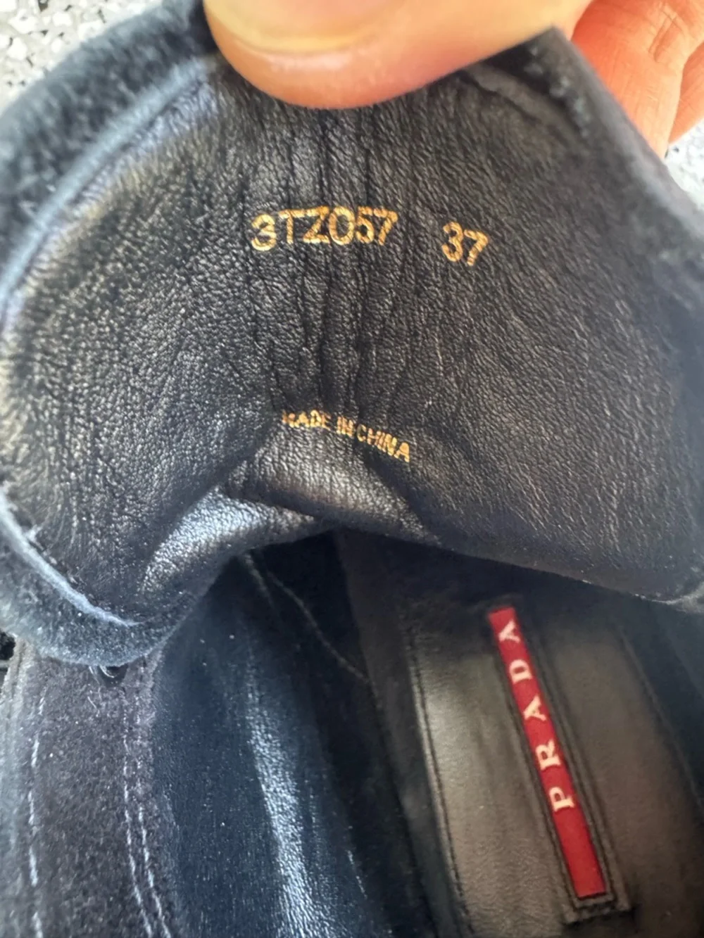 Prada suede black hidden wedge ankle boots women’s 37 pre owned - Picture 6 of 10